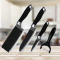 4pcs Stainless Steel Kitchen Knives Set Chef Knife Slicing Knife Meat Cleaver Fruit Knife Ceramic Peeler