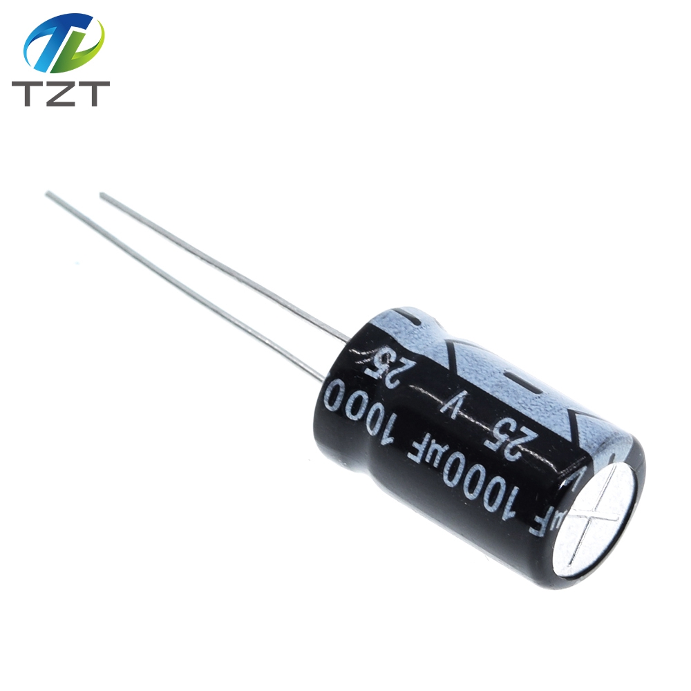10PCS Higt quality 25V1000UF 10*17mm 1000UF 25V 17*10 Electrolytic capacitor