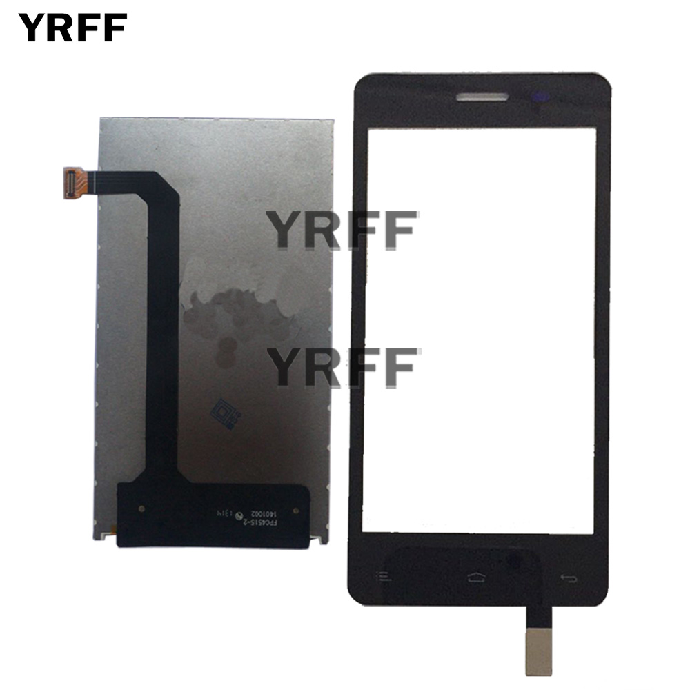 4.5'' Mobile Phone LCD Display For Fly IQ4403 Lcd Display + Touch Screen Digitizer Sensor Panel Front Glass Tools Protector Film