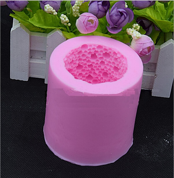 Cylinder Bubble Silicone Candle Mold Soap Mold Candle Making Mould Handmade Art Craft Decorating Mold Candle DIY Mold