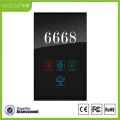 Tempered Glass Panel Hotel Electronic Number Doorplate