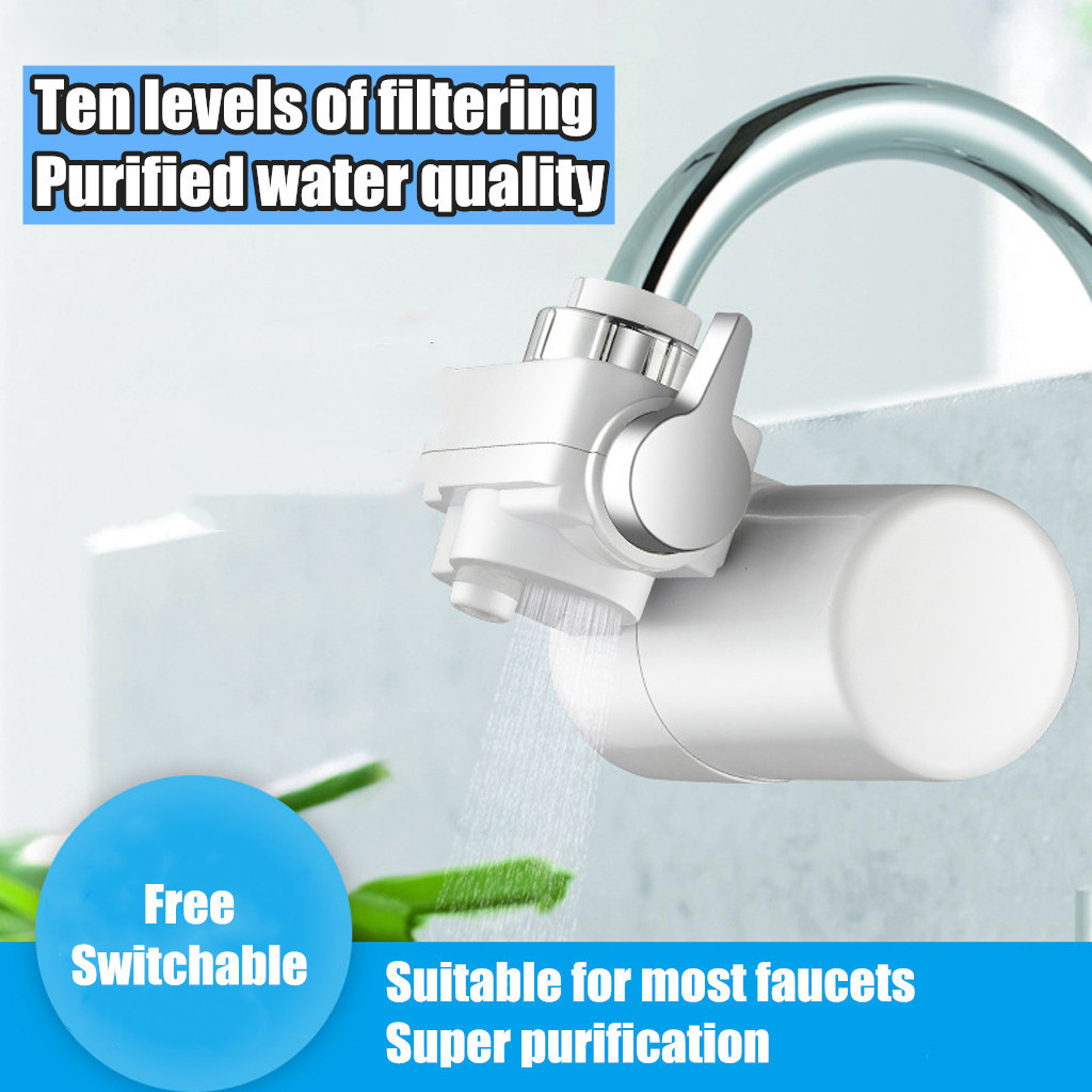 Faucet Water Filter for Kitchen Sink Or Bathroom Mount Filtration Tap Purifier 1pc water purifier W@