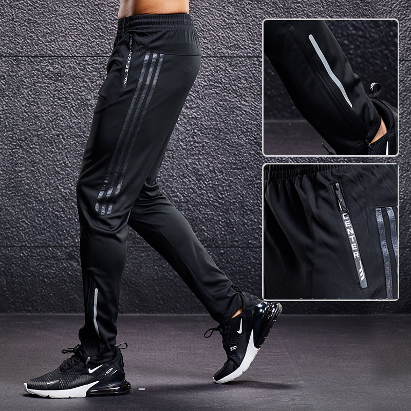 Men Sport Pants Running Pants Plus size 5XL With Zipper Pockets workout Training Joggings Pants Soccer Pants Fitness For male