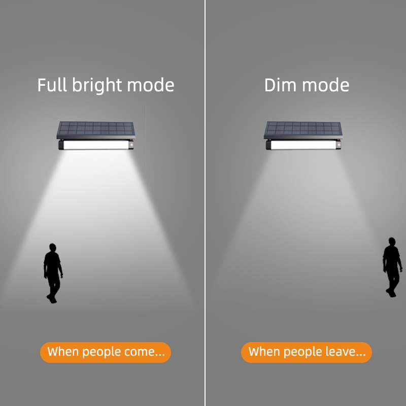 Dual LED color Aluminum Solar LED Wall Light
