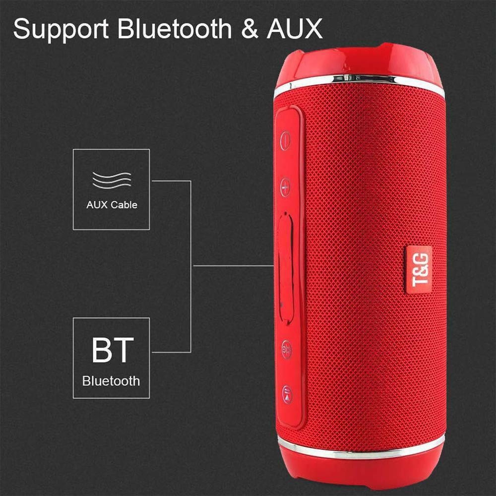 40W Bluetooth Speakers Bass Subwoofer High Power Waterproof Stereo Wireless USB/TF/AUX Portable Outdoor Column Music Sound Box