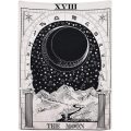 Moon Star Sun Tarot Tapestry Wall Hanging Medieval Europe Divination White and Black Wall Tapestries bedroom decor