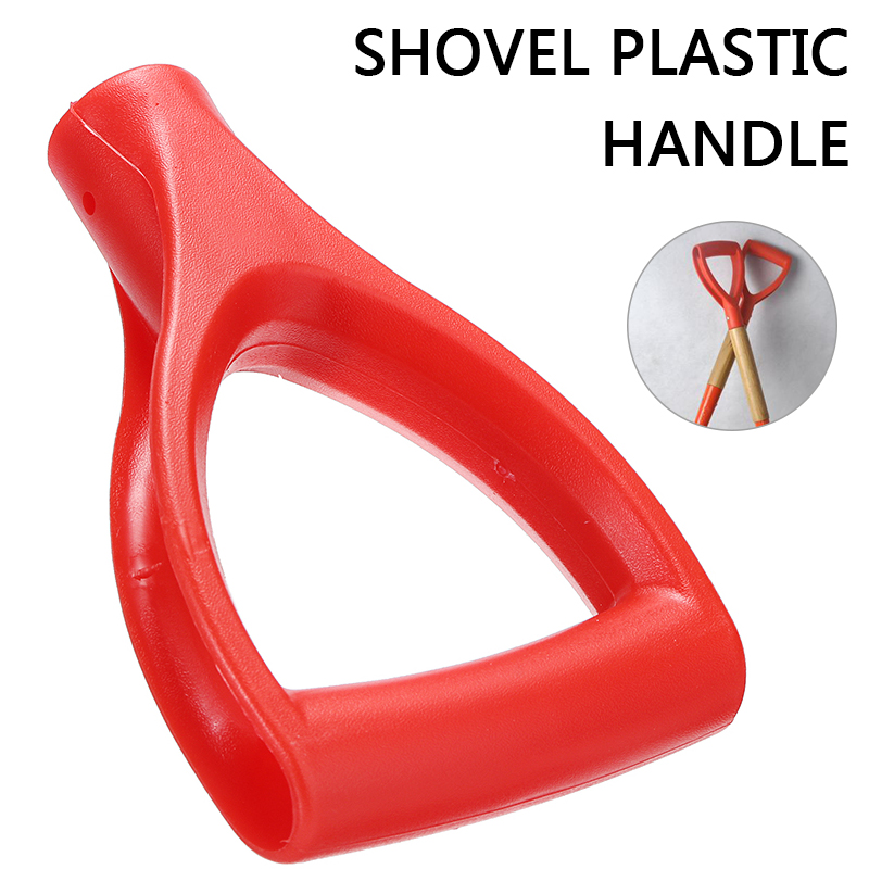 Red Plastic Handle Shovel Replacement D-Grip Handle For Spade Fork Shovel 32mm