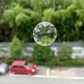 32MM Clear Crystal Prisms Suncatcher Chandelier Crystals Pendants Beads DIY Hanging Ornament Home Decor Lighting Accessories