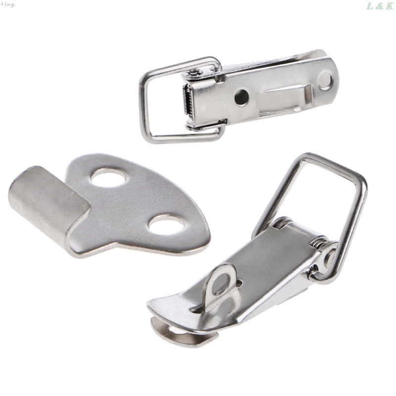 4 Pcs Hardware Cabinet Boxes Spring Loaded Latch Catch Toggle Hasp For Sliding Door Window Furniture Hardware