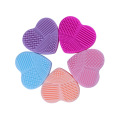 1 Piece Silicone Makeup Brush Cleaning Makeup Brushes Cleaner Heart Glove Cosmetic Brush Cleaning Mat Portable Washing Tools