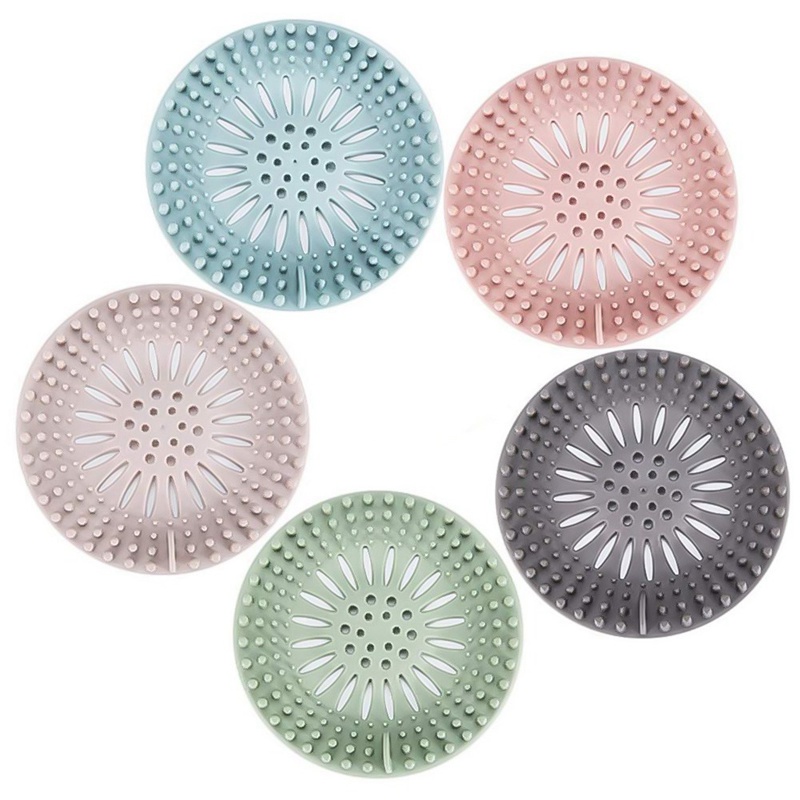 High Quality Round Floor Drain Cover Plug Water Filter Hair Catcher Strainer Cork Kitchen Silicone Sink Bathroom Anti-blocking