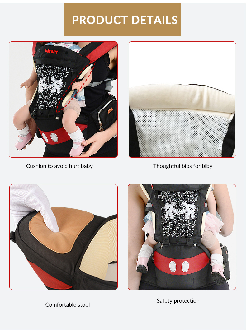 Disney Baby Carrier Comfortable Front Facing Multifunctional Carrier Infant Baby Sling kangaroo Backpack Pouch Wrap Accessories
