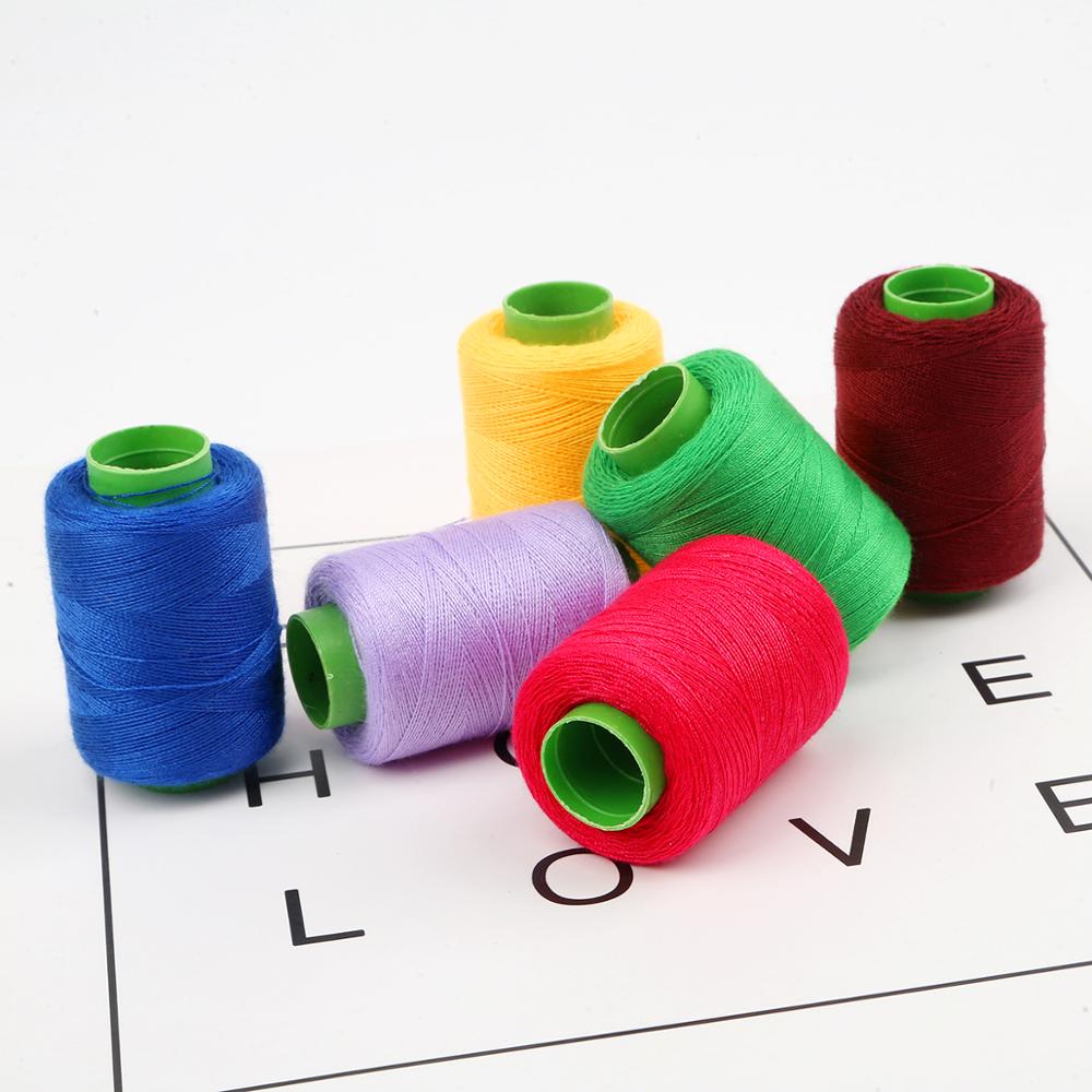 1Roll/bag High Tenacity Cotton Machine Embroidery Sewing Threads Hand Sewing Thread Craft Embroidery Thread