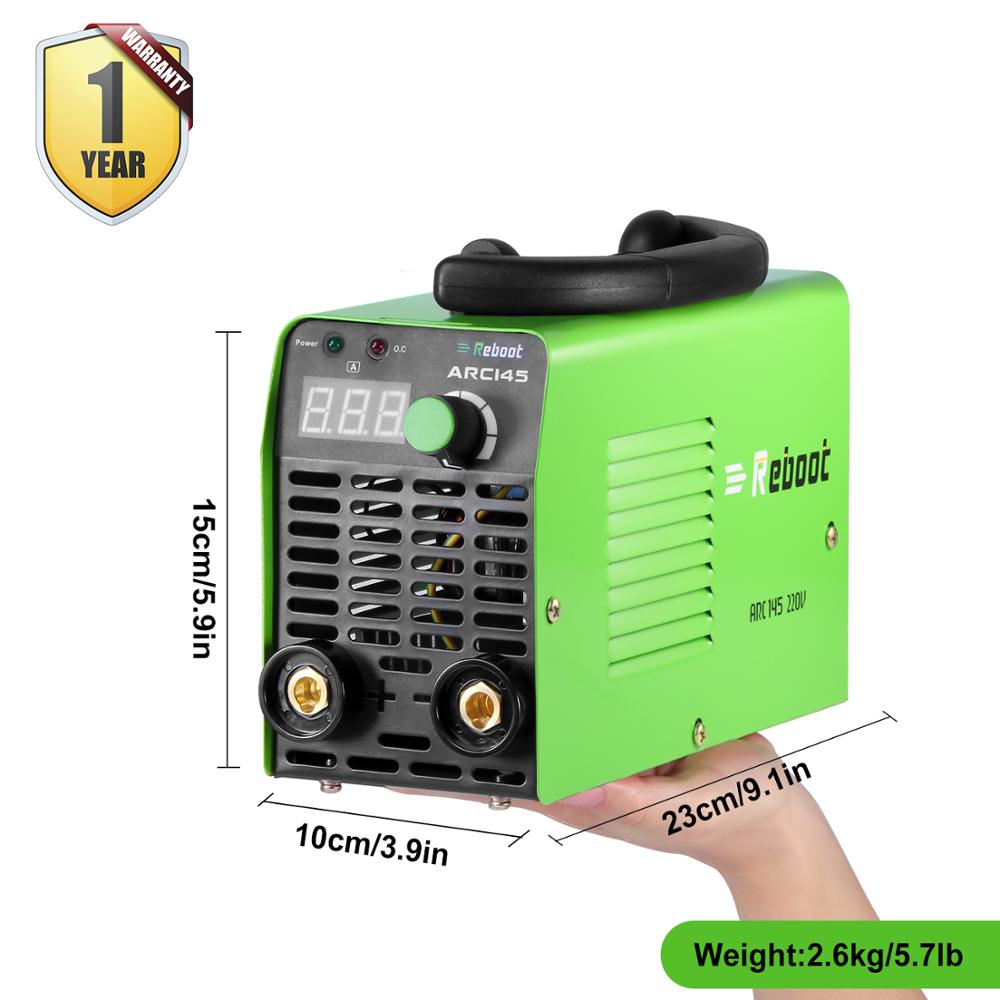 REBOOT Stick Welder ARC Welding Machine 145A Welder Light Weight 220V Iron Welder MMA Inverter Machine Mini Portable Welder