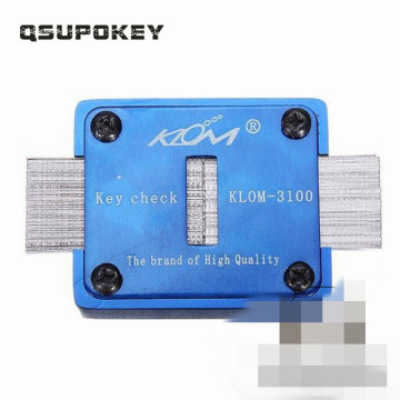 QSUPOKEY Genuine KLOM Key Check Locksmith Tools Blank Key Slot Checker KLOM-3100 Free Shipping
