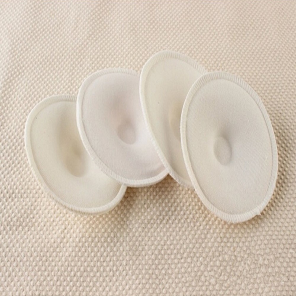 4PCS Breathable Leakproof Infant Feeding Postpartum Mom Washable Bra Breast Pads Reusable Breast Pad