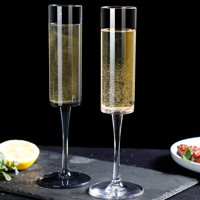 4pcs Wine Glasses Recyclable Unbreakable Crystal Clear Plastic Champagne Flutes Glasses Outdoor Home Party Bar Speical Design