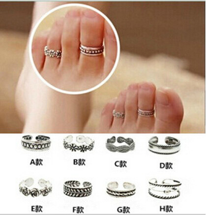 Korean style personality fashion footwear toe ring Korean foot ring