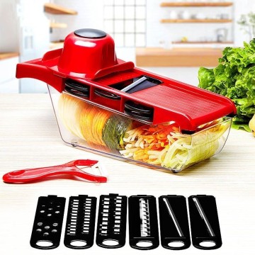 Vegetable Slicer Vegetable Cutter With Steel Blade Mandoline Slicer Potato Peeler Carrot Cheese Grater Kitchen Accessories Tool