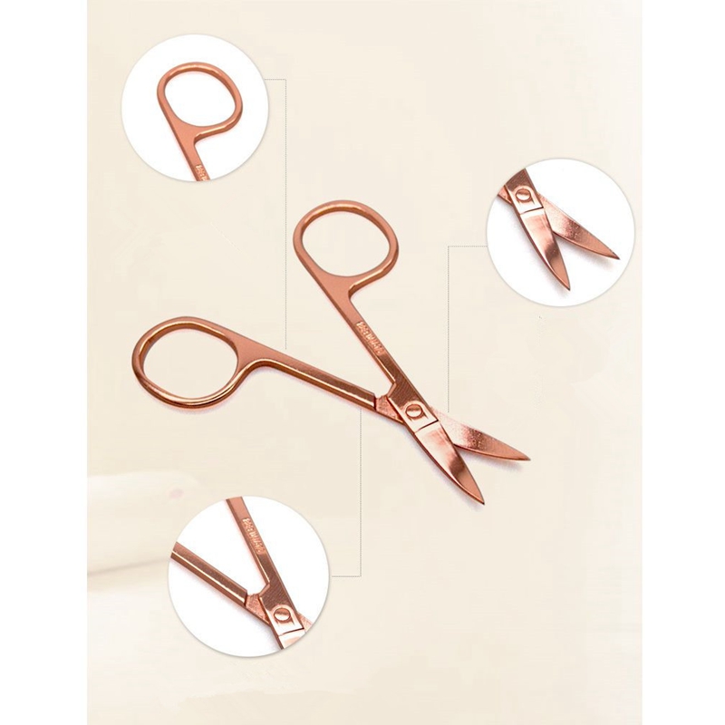 Nail Scissors Tainless Steel Rose Gold Scissors Manicure Scissors Eyebrow Scissor Makeup Small Trim Cut Bags Beauty Tools