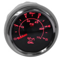 52mm Waterproof Oil Pressure Gauges 0-5 Bar 75 Psi Oil Press Meter with 8 Color Backlight Stainless Steel Bezel Gauge