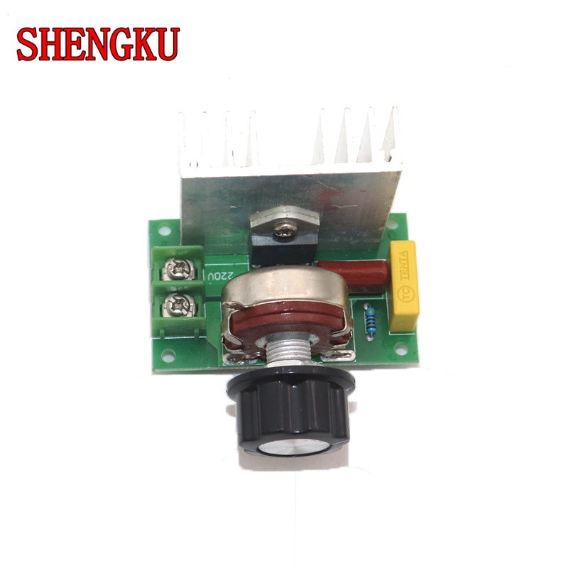 Voltage regulator AC 220V 4000W SCR Power regulator Dimming Dimmers Motor Speed Controller Thermostat Electronic Module