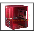 Jonsbo C2R C2 Red, HTPC ITX Mini computer case in aluminum, support 3.5'' HDD, USB3.0, Home theater computer, Others C3 V4