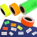 10 Roll/lot Price Label Tag for MX-5500 Price Gun Label Sticker, 4000pcs White and Color Retail Shop Price Gun Label