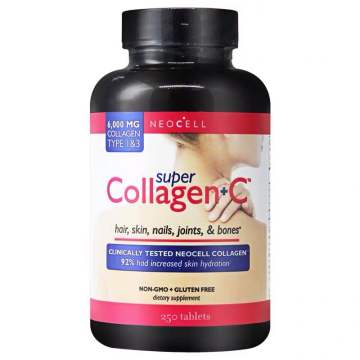 US imports NEOCELL Collagen+c 1 Bottles of 250 Tablets. Free Transportation Nutritional Protein Supplementary Hyaluronic Acid
