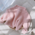 solid sweater kids baby girls clothing 2020 autumn new candy color O-neck loose casual pullover sweater tops coat 3M-6Y