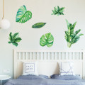 Green Banana Leaves Fresh Wall Sticker Home Art Vinyl Mural Living Room Kids Baby Room Decor Green Leaves Wallpapers