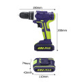 Cordless Double Speed Power Drills Hammer Drill 48VF 3 In 1 LED Lighting Large Capacity Battery 50Nm 25+1 Torque Electric Tool