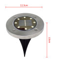 4/8/12 LED Solar Powered Underground Light Outdoor Waterproof Garden Pathway Floor Buried Lights Solar Lamp for Home Yard Lawn