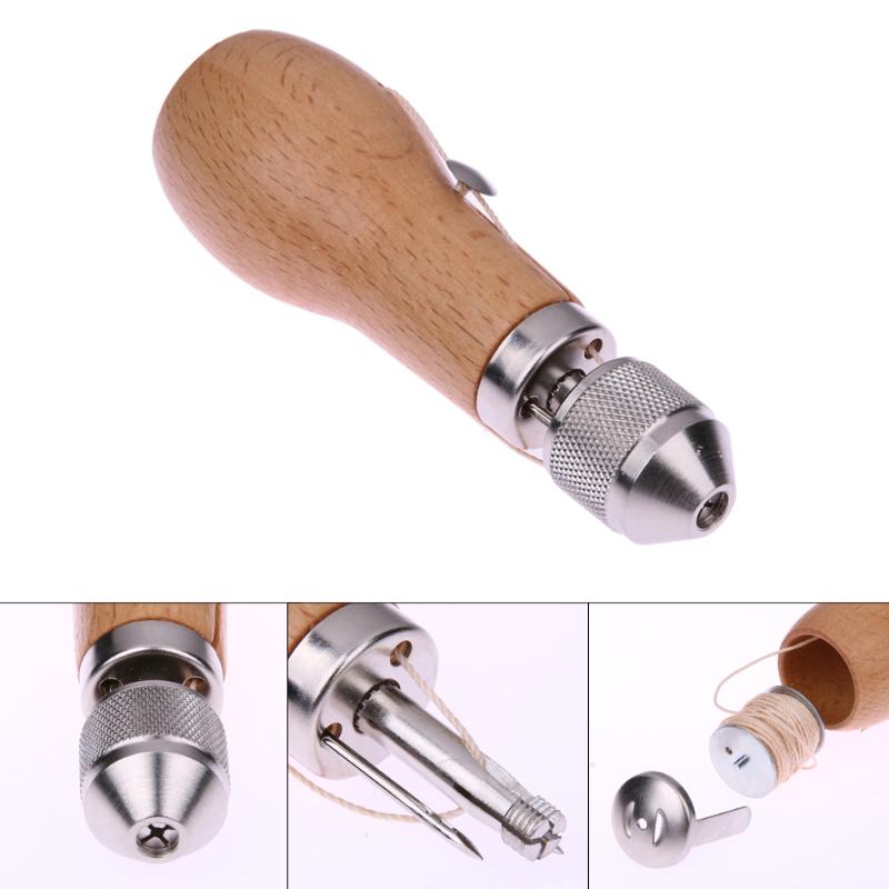 DIY Speedy Stitcher Sewing Awl Tool Kit Leather Sail Waxed Thread Leather Sail Canvas Heavy Repair Leather Sewing Tool