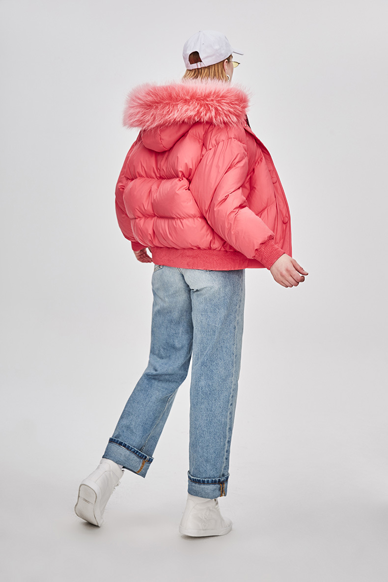Thick Zipper Hoodie Puffer Jacket