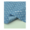 Thin 100% Cotton Denim Fabric Star Dot Pattern Thirt Trousers Manual Cloth Stonewashing