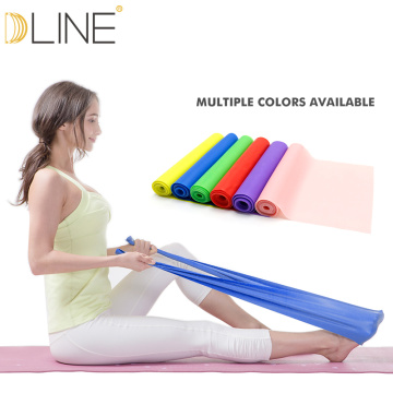 1.5m Pilates Elastic Band For Fitness Resistance Bands Rubber Bands Yoga Stretching Belt Pull up Gym Body Exercise Band