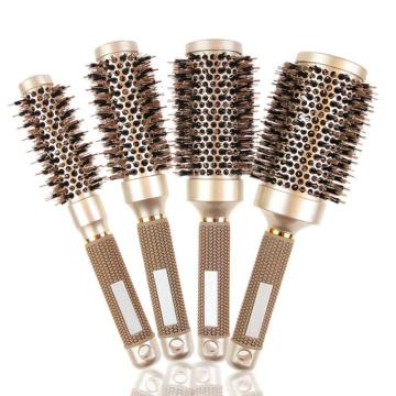 1 Pcs Round Hair Comb Ceramic Iron Round Comb Magic Hairdressing Curling Brushes Hairbrush Hair Styling Salon Tool