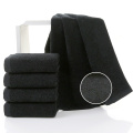 5 pieces 100% Cotton Black Face Towel No Fading Bath Towels Large Men's Beach Towel for Hotel Corporate Gift Drop Ship Available