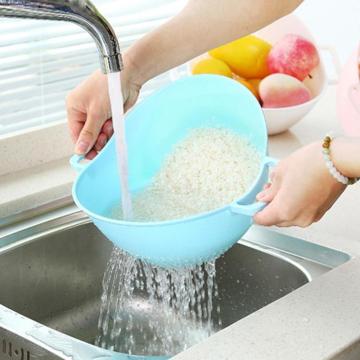 Creative Rice Washer Strainer Kitchen Tools Fruits Vegetable Cleaning Container Basket Kitchen Accessories