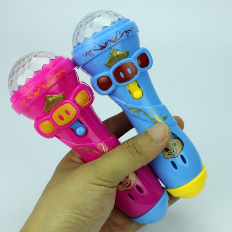 Fun Lighting Wireless Microphone Model Gift Music Karaoke Cute Children Mini Toy Fun Gift Toy Musical Instrument
