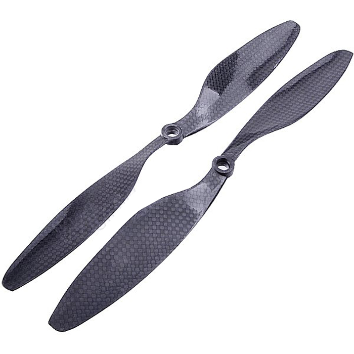 8x4.5 3K Carbon Fiber Propeller CW CCW 8045 CF Props Blade For RC Quadcopter Hexacopter Multi Rotor UFO Blcak Color Parts F05305