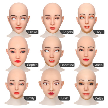BIG SALE Crossdresser Silicone Beauty Mask Collection Realistic Male to Female Full Head Mask Drag Queen All Saints' Day Mask