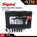 Sigma #GM12 ULTRA HEAVY DUTY Rivet Nut Drill Adapter Cordless or Electric power tool accessory alternative air rivet nut gun