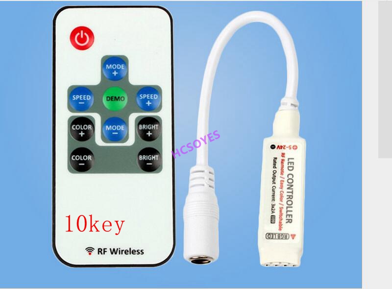 DC5V-24V 17key usb /17key rgb rf /10key/20key IR RF RGB led controller 433MHz wireless signal control for Point light source