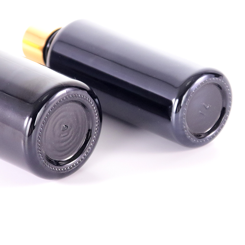 Round shoulder dropper bottle bottom