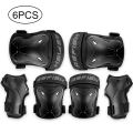 6Pcs Protective Gear Set Roller Skating Protector Elbow Knee Pads for Kids Adults Skateboard Cycling Ice Sports Protectors