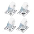 4 Pcs/lot Universal Swivel Casters 1" 1.5" 2" 2.5" 3"Wheels White Roller Wheel For Furniture Trolley Chair Swivel Caster Wheel