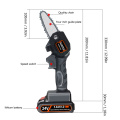 24V Chainsaw Portable Electric Pruning Saw Rechargeable Small Electric Saws Woodworking One-handed Electric Saw Garden