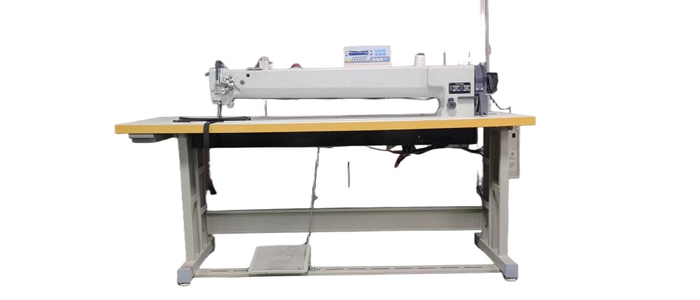 HM-8400L Electronic Double Needle Long Arm Walking Foot Sewing Machine Sofa Machine (1)